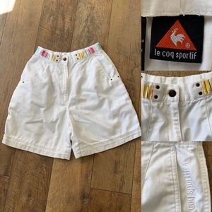 Vintage La Coq Sportif high waisted shorts. 6